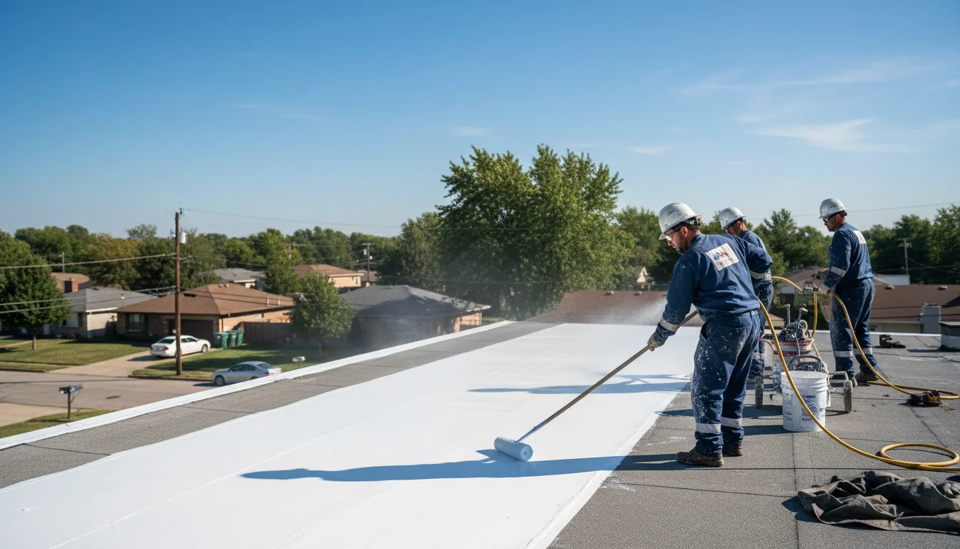 Commercial roof coating in Nash, TX near me
